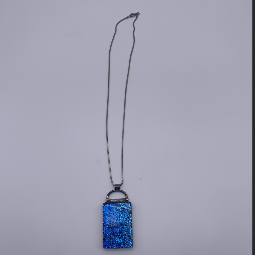 Blue Gemstone Pendant Necklace